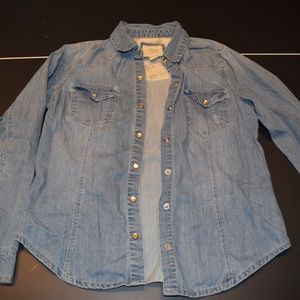 Women's S Blue Forever 21 Jean Jacket